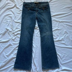 SOLD!! Y2k lowrise front pocket flare jeans